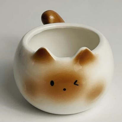 CERAMIC CAT COFFEE CUP CUTE